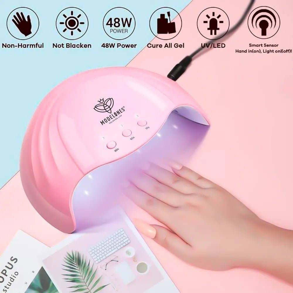 Modelones nail dryer with gel polish, tools and lots of accessories NEW